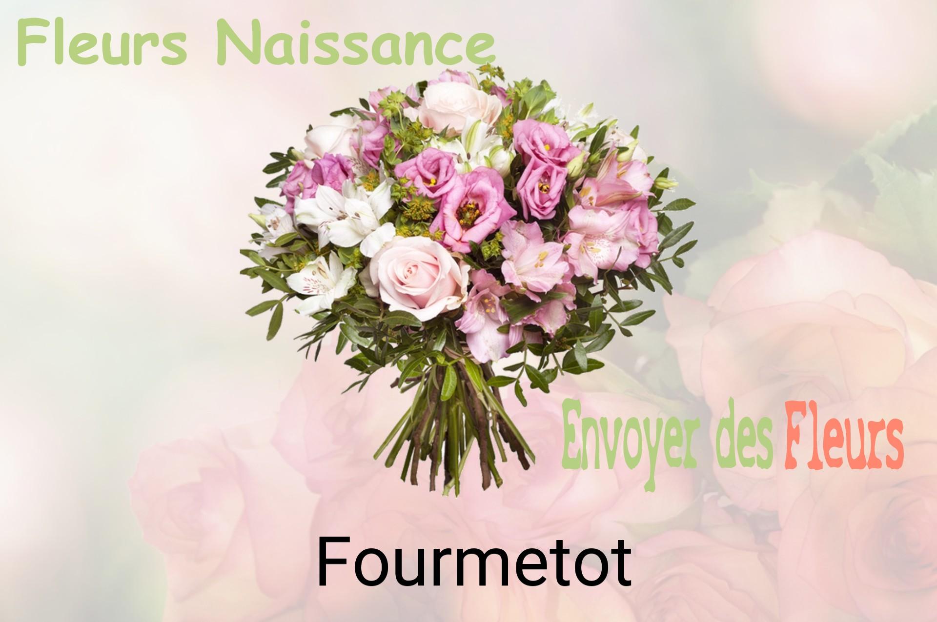 Bouquet de fleurs de naissance livré à Fourmetot